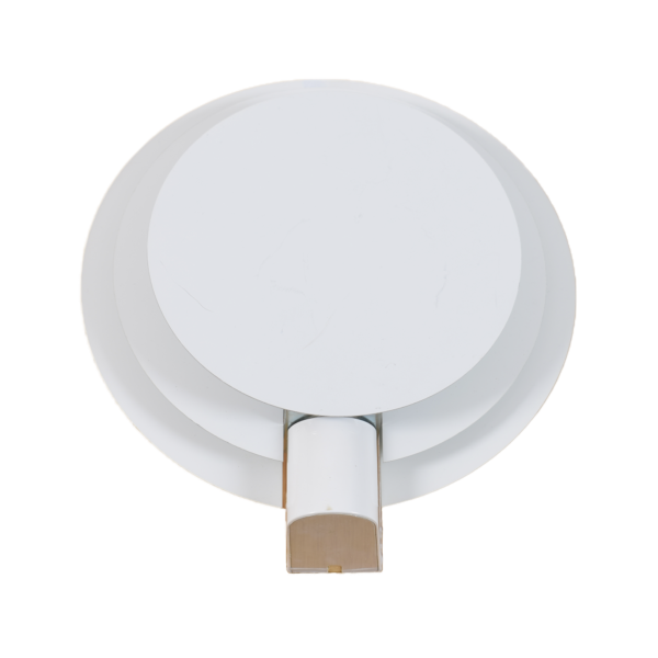 White metal wall light