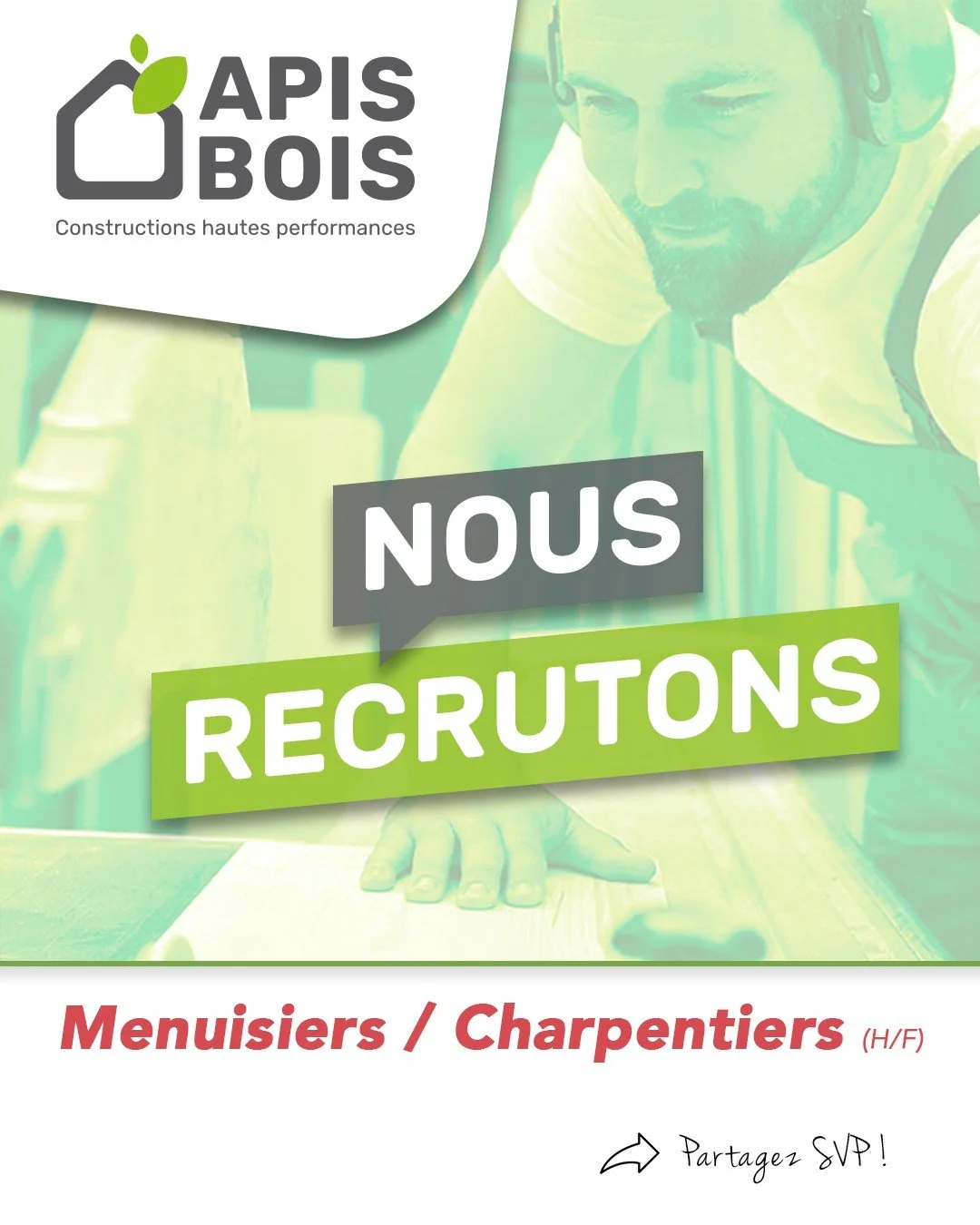 📢 Nous recrutons plusieurs compagnons pour renforcer notre &eacute;quipe atelier.

Tout est pr&ecirc;t pour venir construire l'avenir avec nous !

Nouveaux ateliers, nouvelles machines &agrave; commandes num&eacute;riques, des locaux du personnel fl