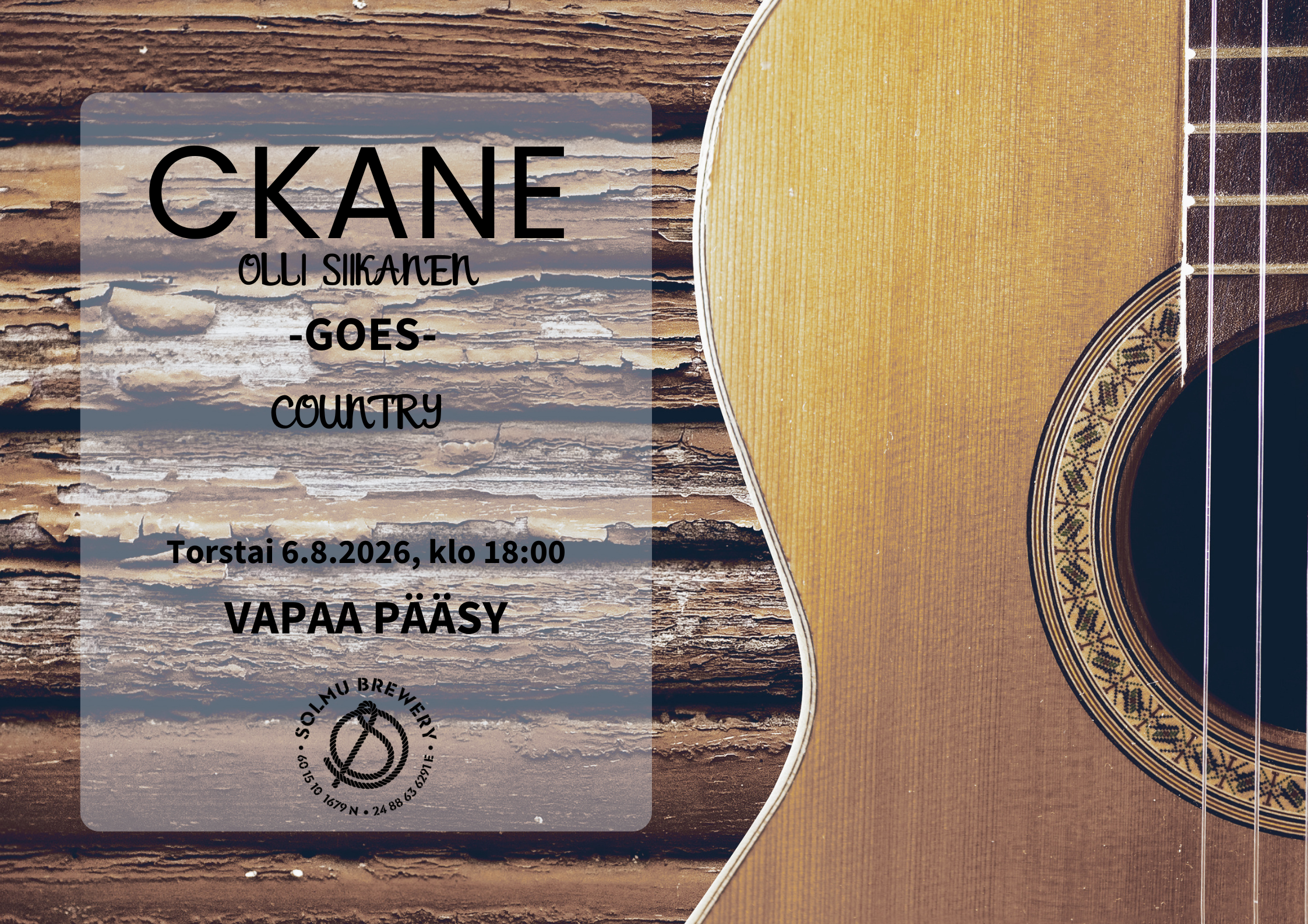 CKANE GOES COUNTRY