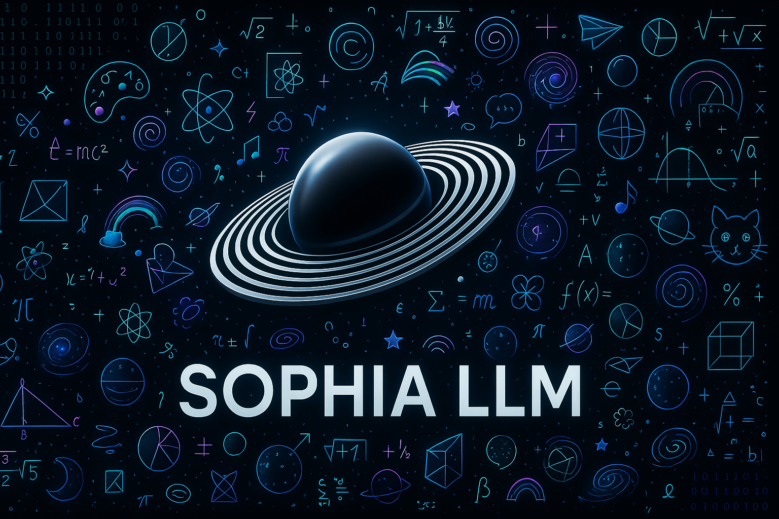 Logotipo de "SOPHIALLM" en la parte inferior. Pagina de inteligencia Artificial