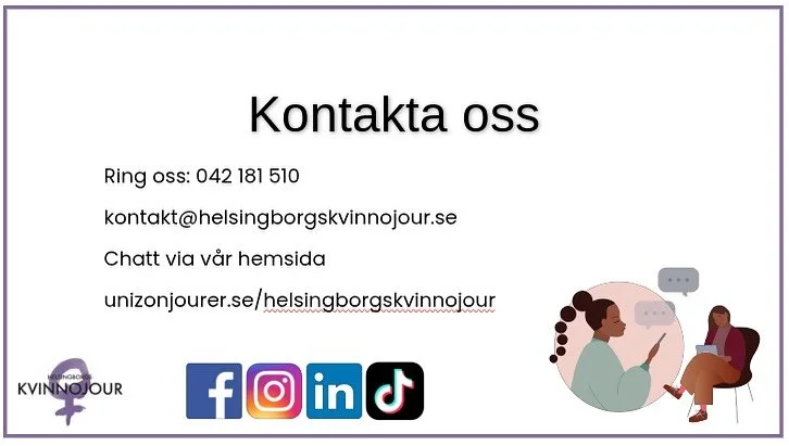 Idag har Helsingborgs kvinnojour bes&ouml;kt BF24 och pratat om v&aring;ld i n&auml;ra relation, samtycke och heder m m.  Om du som tjej befinner dig i en relation eller situation som inte k&auml;nns bra kan du kontakta kvinnojouren. N&auml;sta g&ari