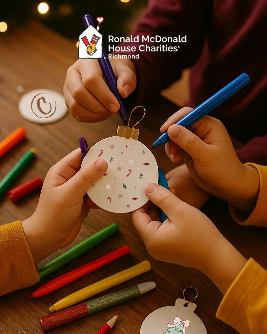 Giving Tree ornaments Charred Swift Creek