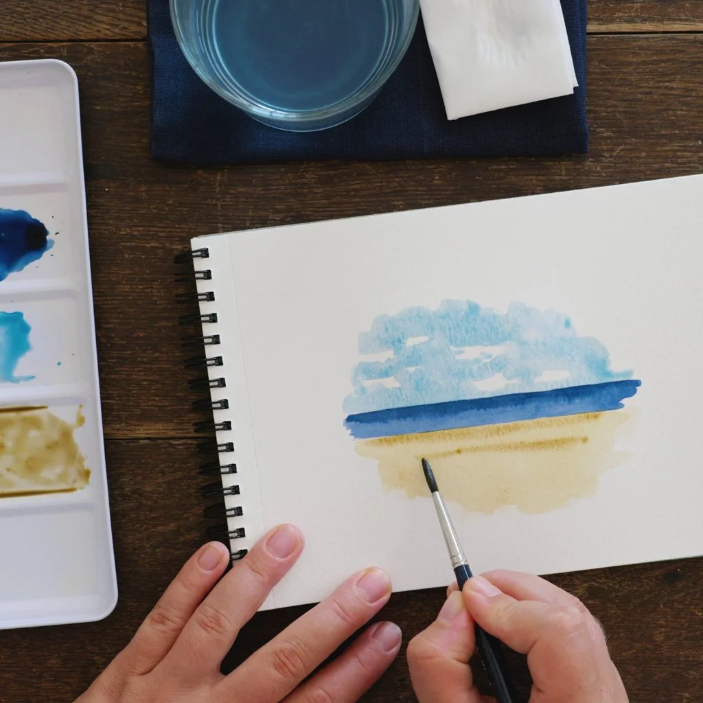 Tutorial: Loose Beach in Watercolor