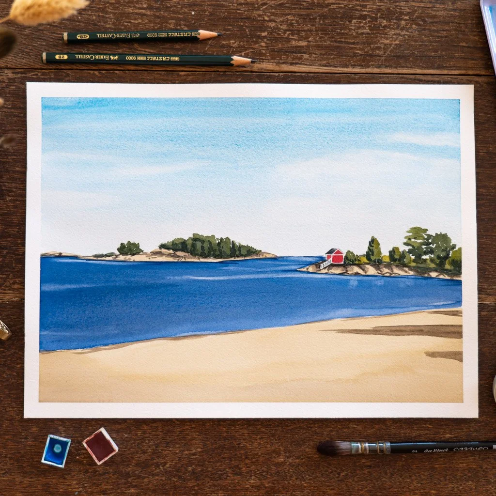 Painting a Nordic Beach