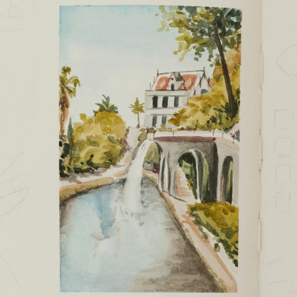 Paint a Fairytale Postcard with Watercolor