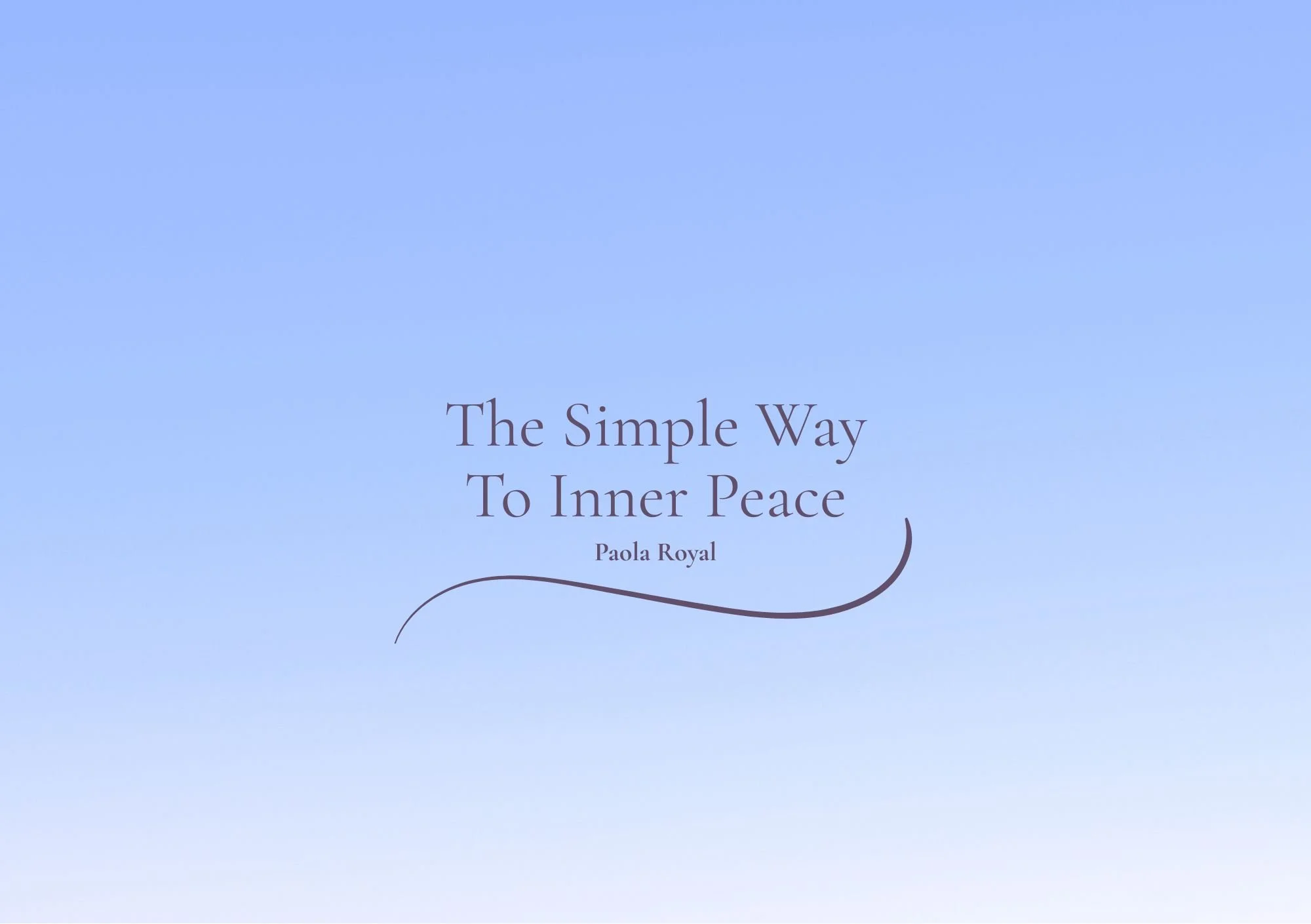 Creativity, a Quiet Mind, and How My New Book Was Written in One Afternoon