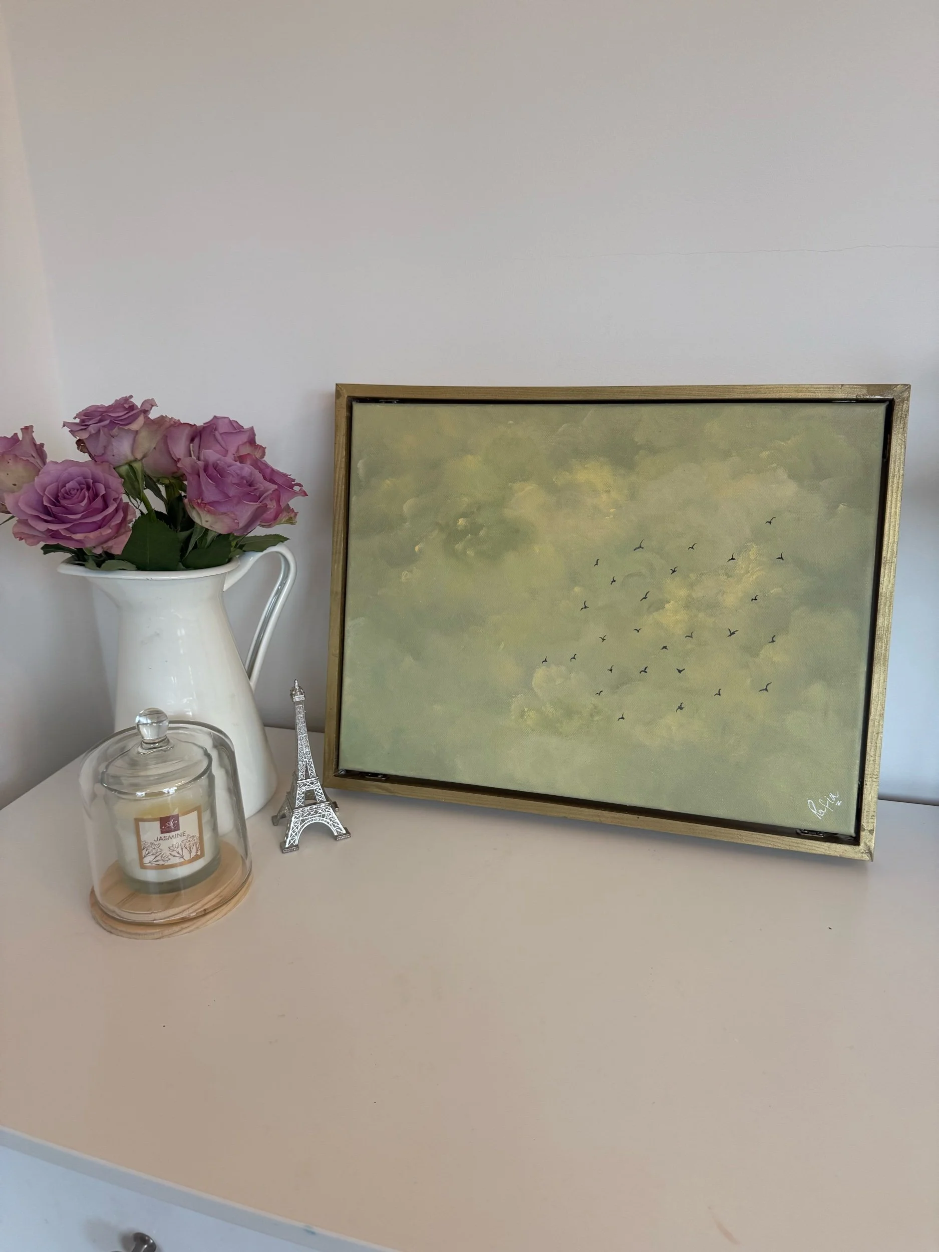 eleganter Wolkenlandschaft-Kunstdruck