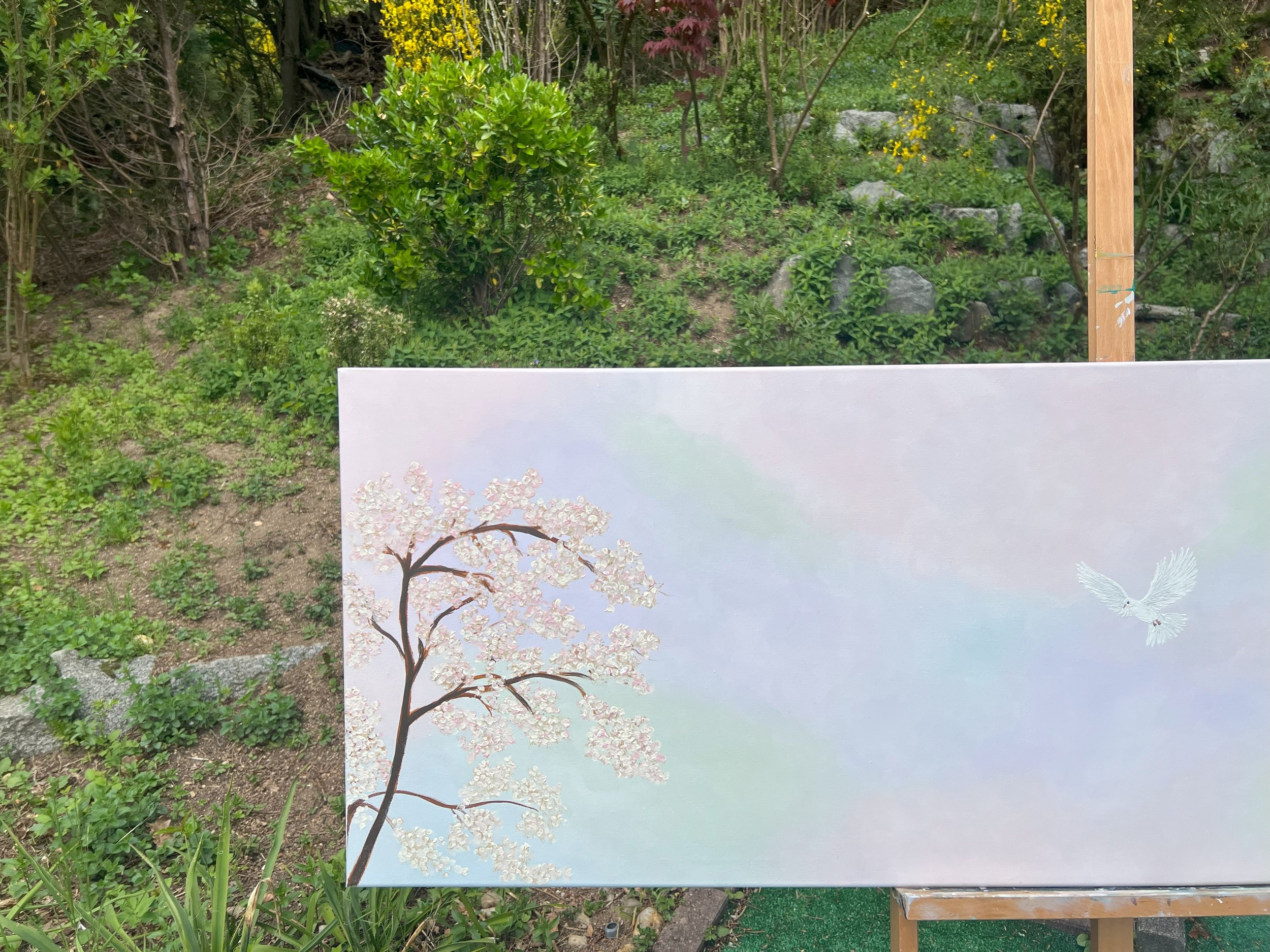 Handgemalt Acryl bild