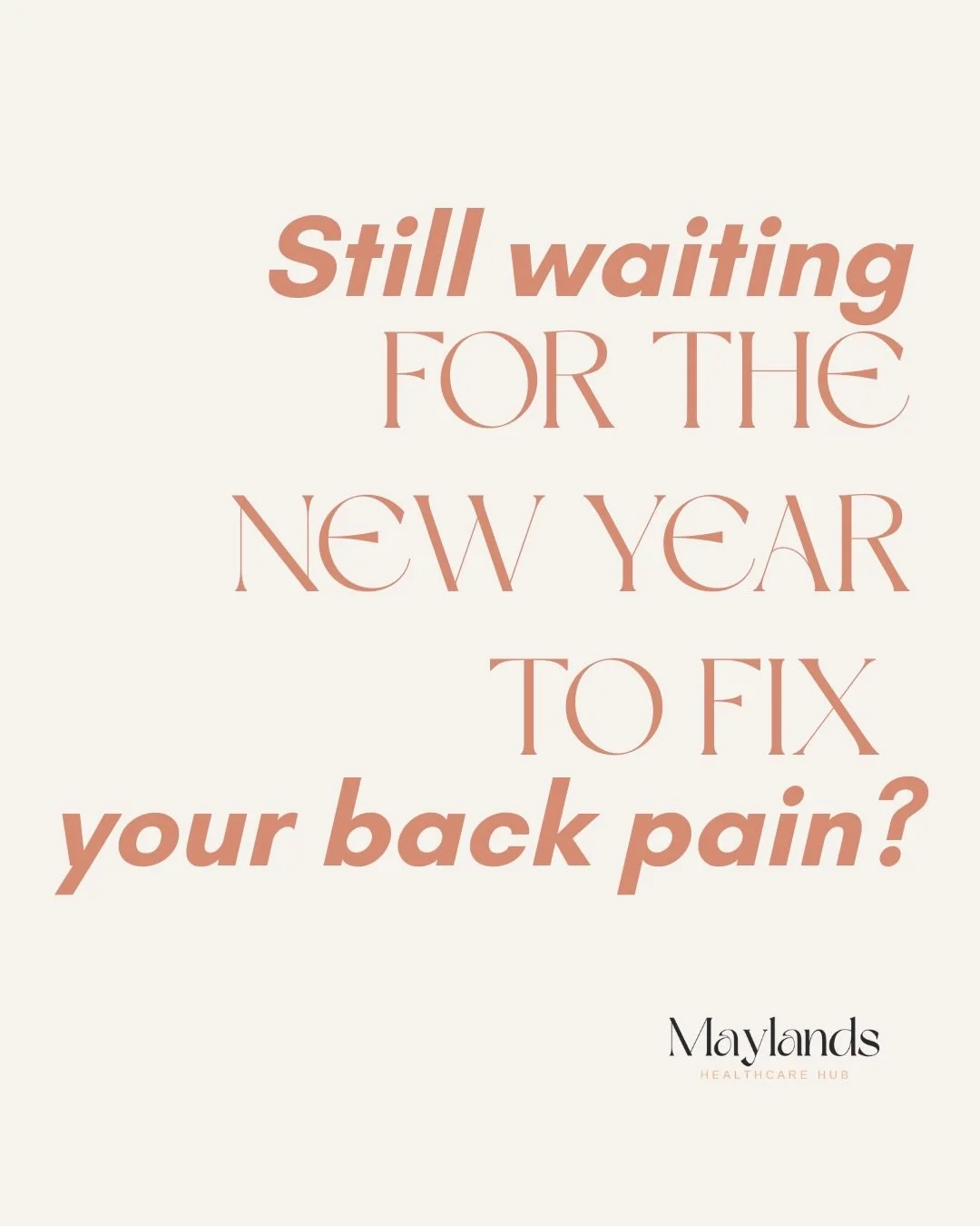 If you&rsquo;ve been telling yourself &ldquo;I&rsquo;ll sort it in the New Year,&rdquo; this is your gentle reminder&hellip; you don&rsquo;t have to wait.

Your body doesn&rsquo;t reset on January 1st and starting now means you walk into 2026 feeling
