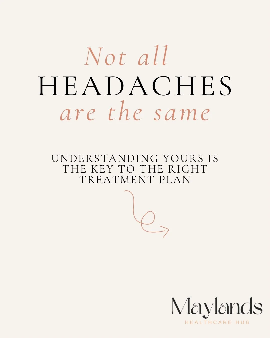 Understanding the cause and the type of headache you are feeling is the first step to getting relief! 

Dr Annabel our Chiropractor first hand understands the impacts that migraines and headaches can have on your quality of life. They inhibit the abi