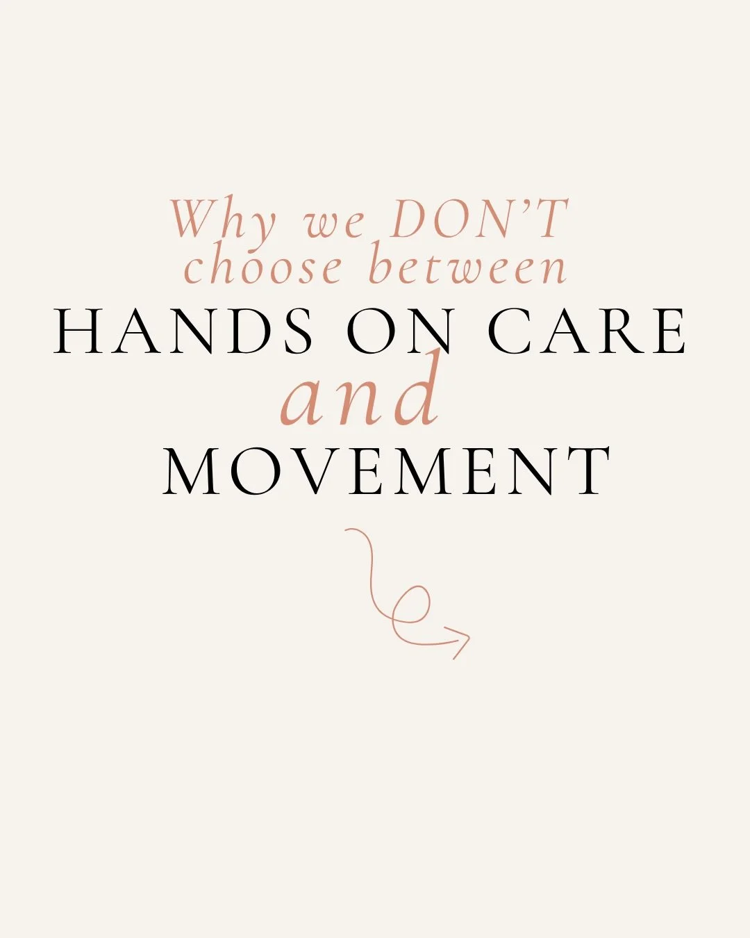 It&rsquo;s the Hybrid way! 
And it&rsquo;s why we get great results with our patients&hellip;

We aren&rsquo;t choosing one or the other it&rsquo;s a thought out process of when we should be using hands-on-care before transitioning to movement rehab 