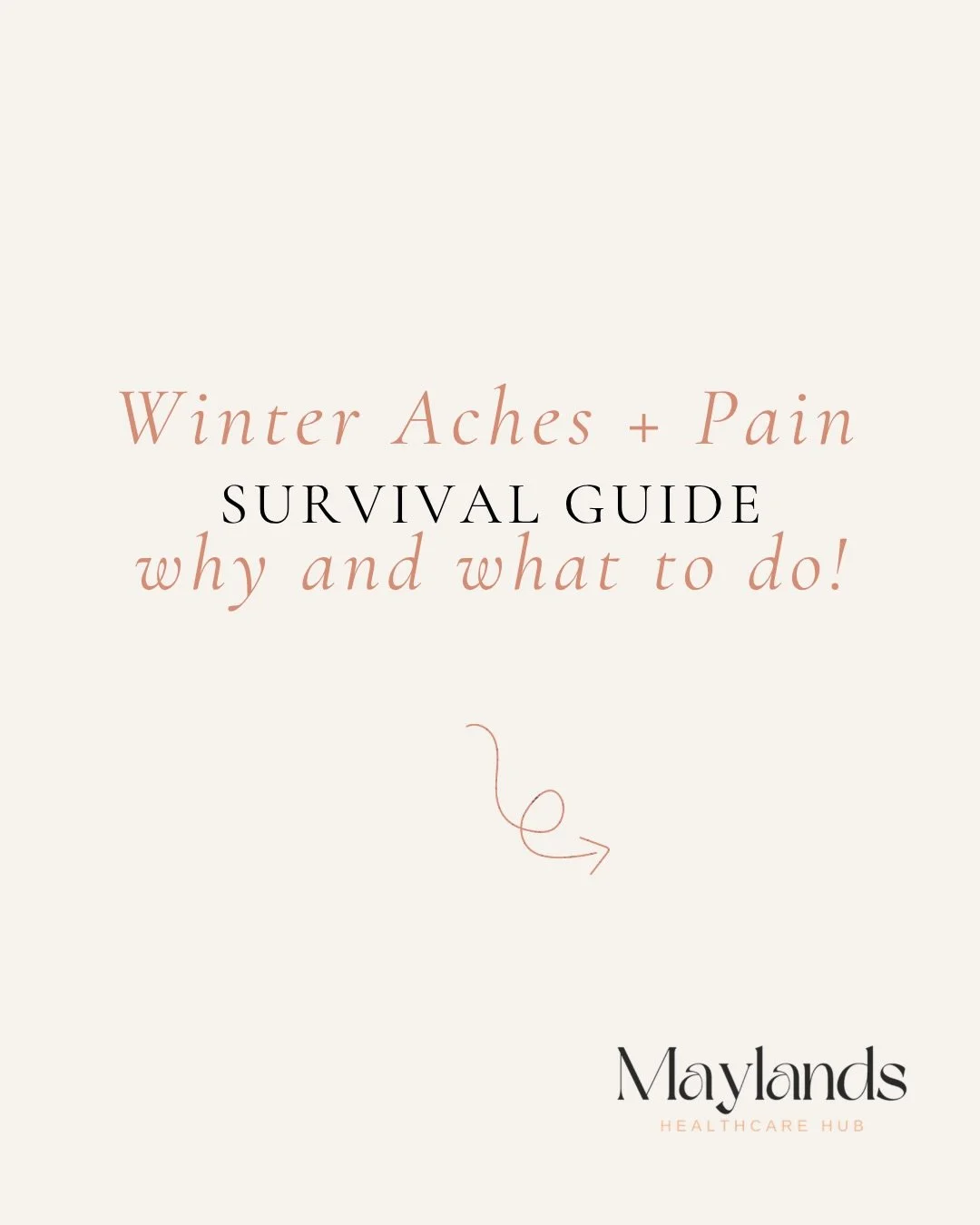 If you have woken up this week feeling like you aged ten years overnight??? We certainly have and we are hearing it in the studio!! 

Cold weather exacerbates aches and pains - muscles tighten, joints stiffen and pain that was manageable in summer is