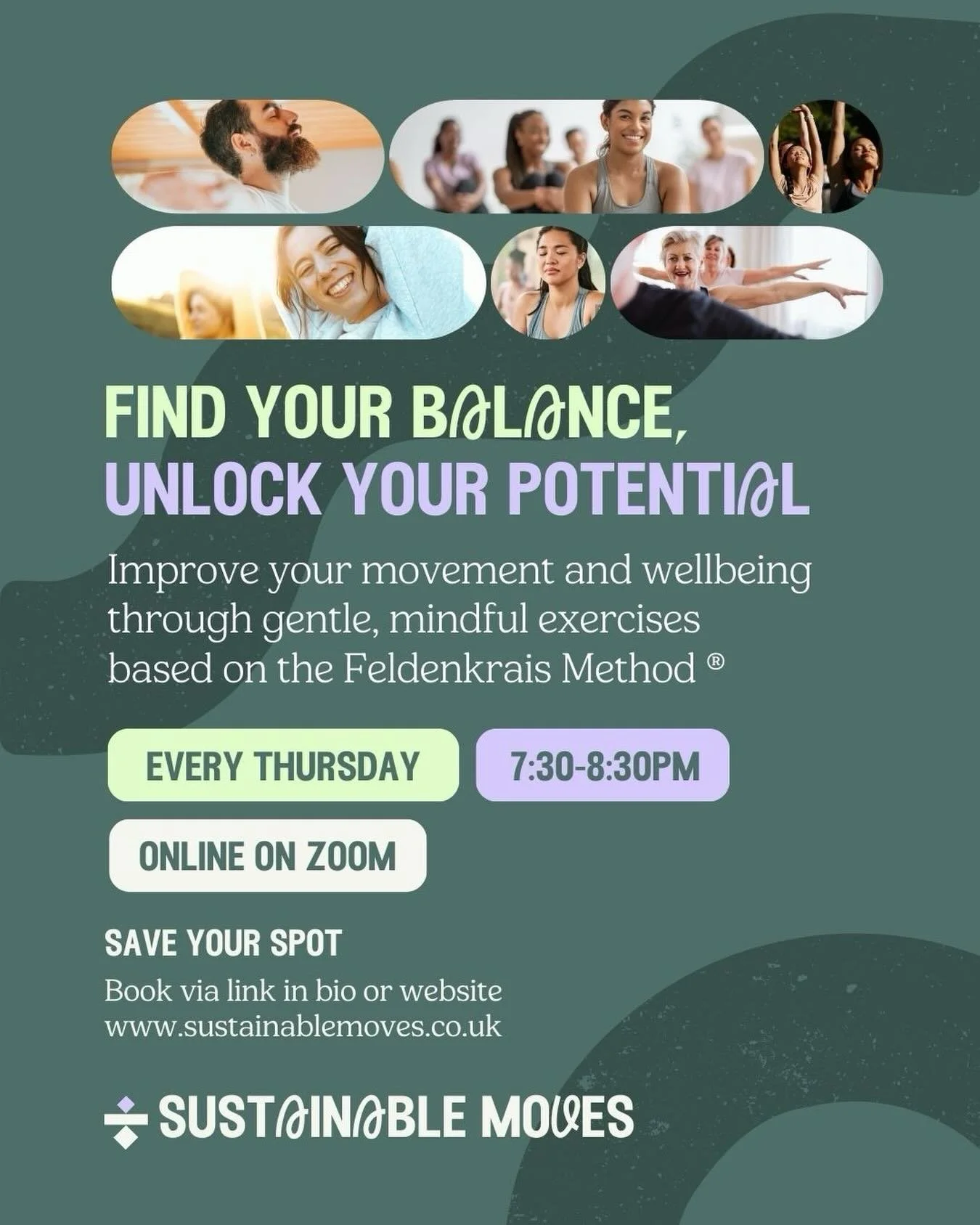 Feeling stiff, stressed, or out of sync with your body? 🤪

Join these gentle, guided sessions designed to help you:
🌿 Move with ease
🌿 Release tension
🌿 Improve posture &amp; flexibility
🌿 Feel calmer and more connected

No pressure. No pushing.