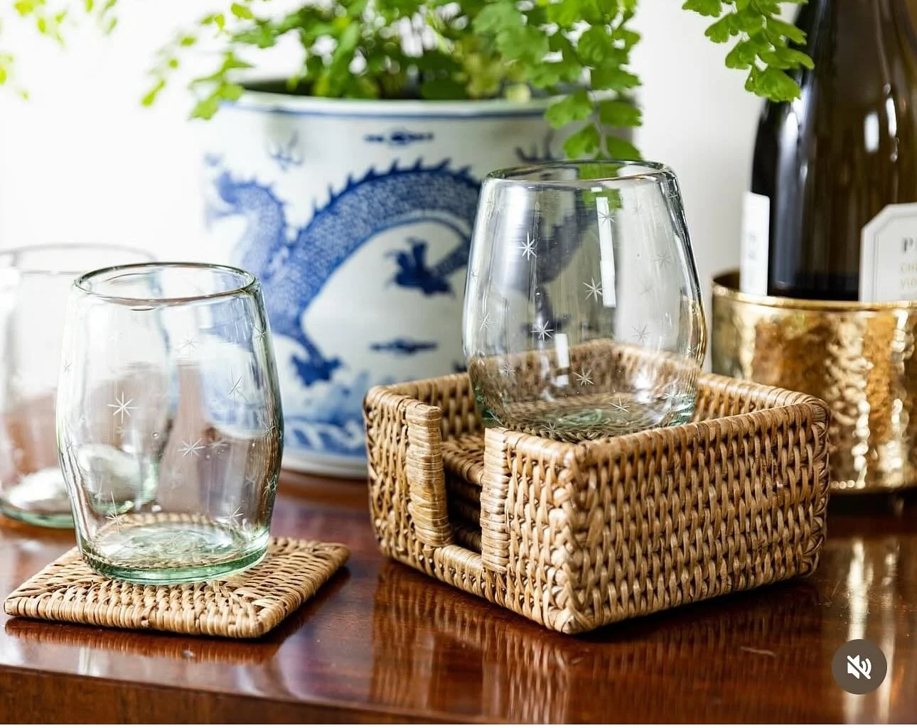 @halfpastsevenhome has us seeing stars 🌟. Their creative ingenuity has produced a line of recycled glassware that is meant to be treasured but not fragile. Come see our selection.