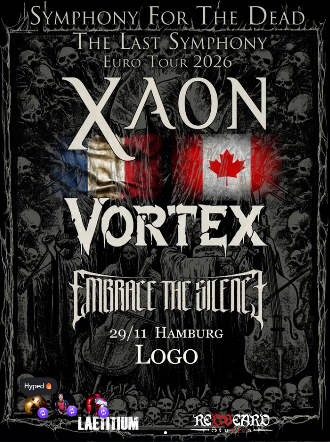 Symphony For The Dead - Euro Tour 2026