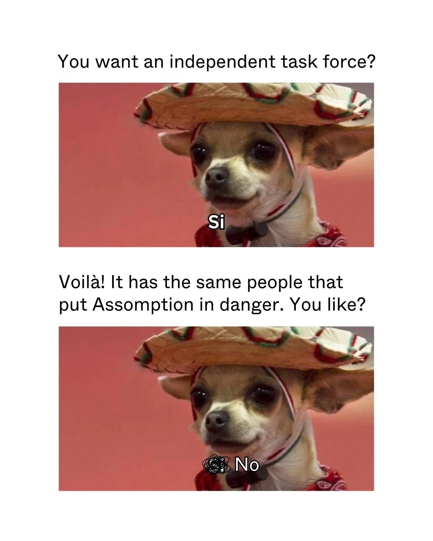 Please enjoy some #TaskForce inspired memes. 🐢

For our official statement, please see previous posts.

#ProtectAssomption #ProtectAldabra #Seychelles