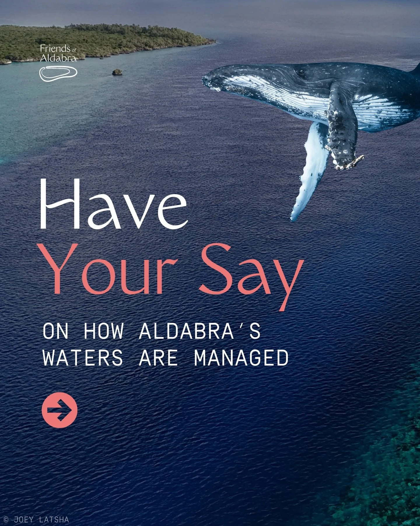 ⏳ If you live in Seychelles, this post is for you! You have 2 days left to have your say on the future of Aldabra&rsquo;s waters. 🌊

Over 200,000 km&sup2; of ocean surrounds the Aldabra Group - some of the most abundant waters in the world. Right no