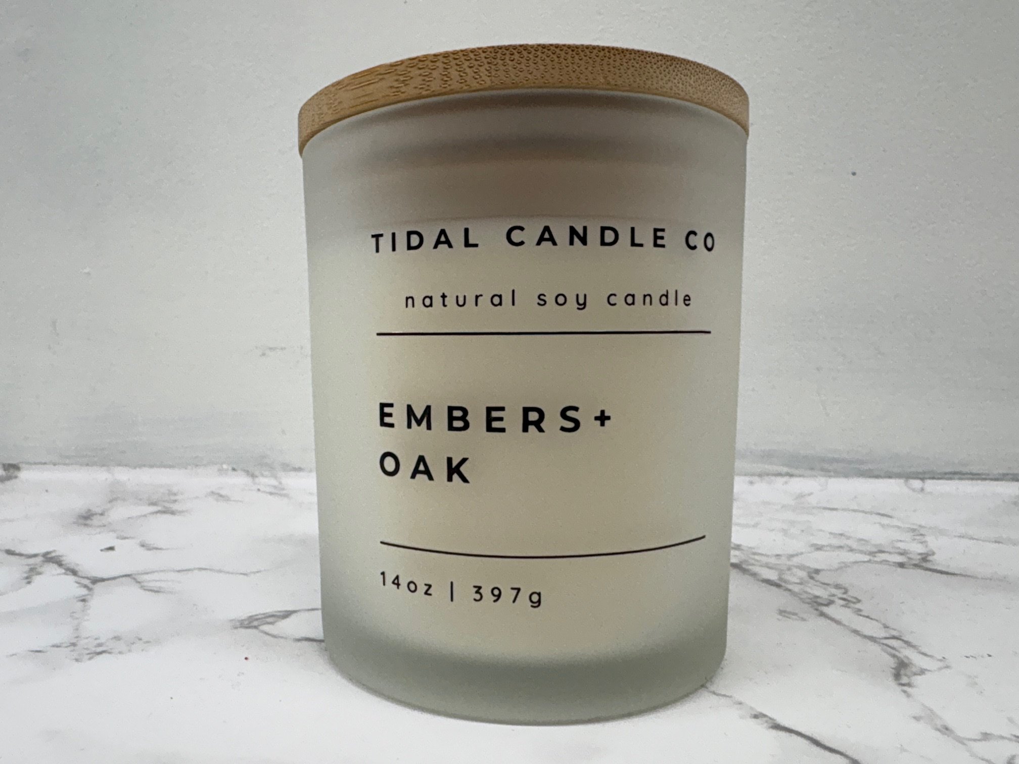 Embers + Oak Soy Candle Wood Wick