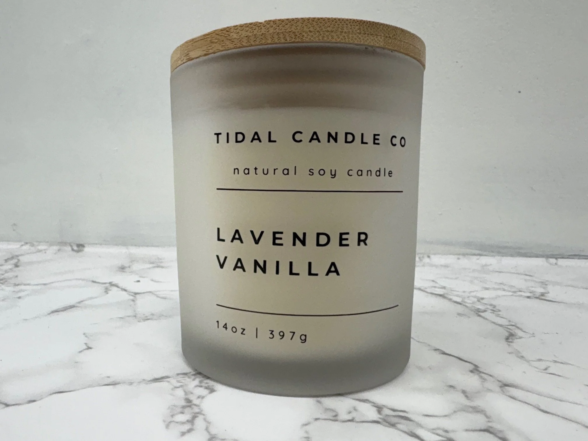 Lavender Vanilla Soy Candle Wood Wick