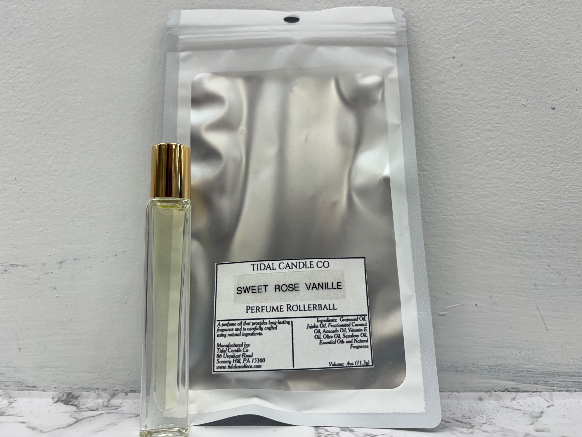 Sweet Rose Vanille Perfume Oil Rollerballs