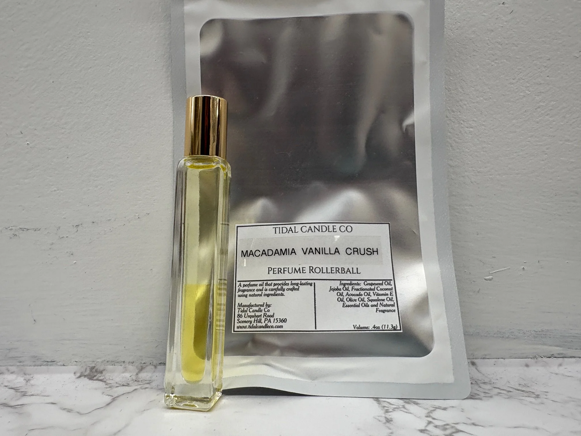 Macadamia Vanilla Crush Perfume Oil Rollerball