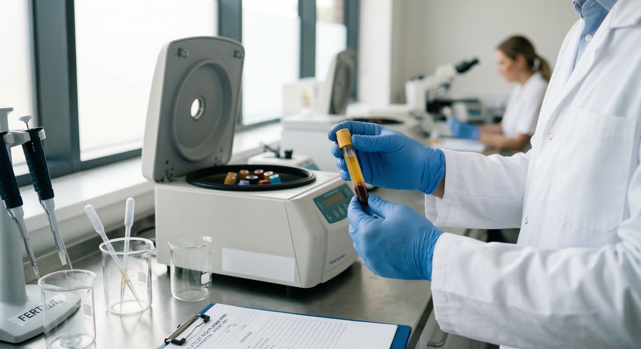 Medical PRP Preparation Scene