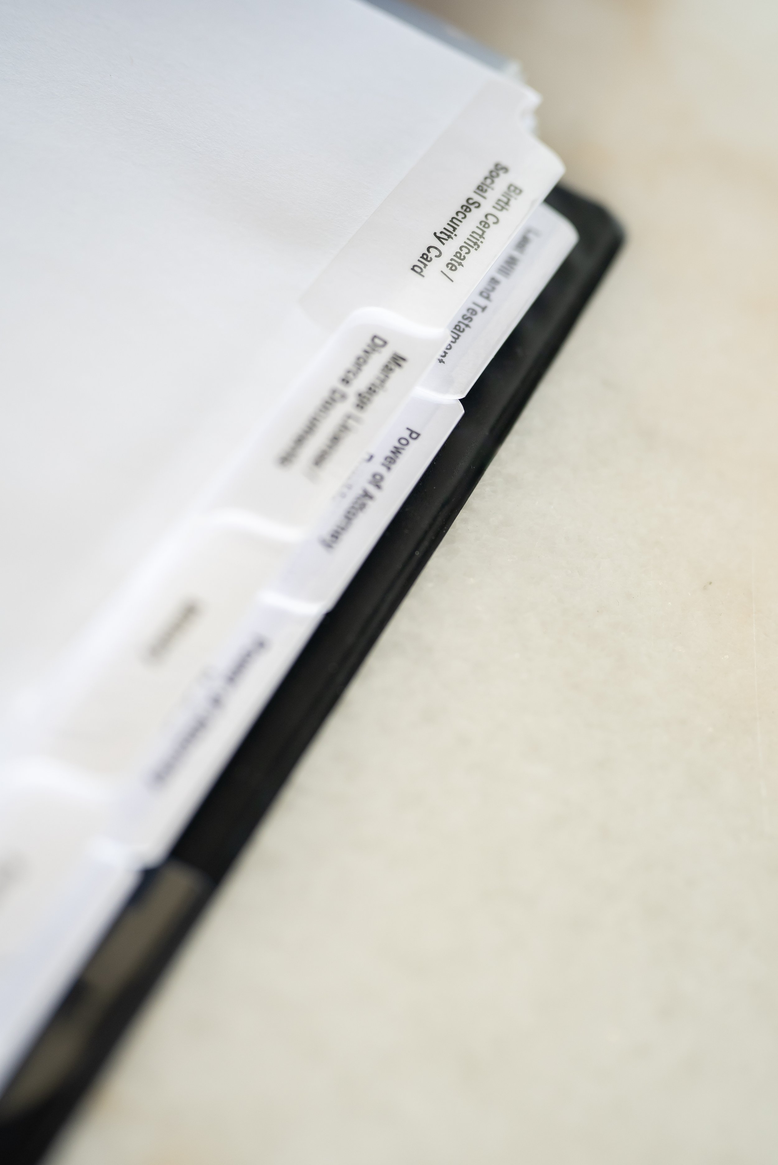 end of life planner binder