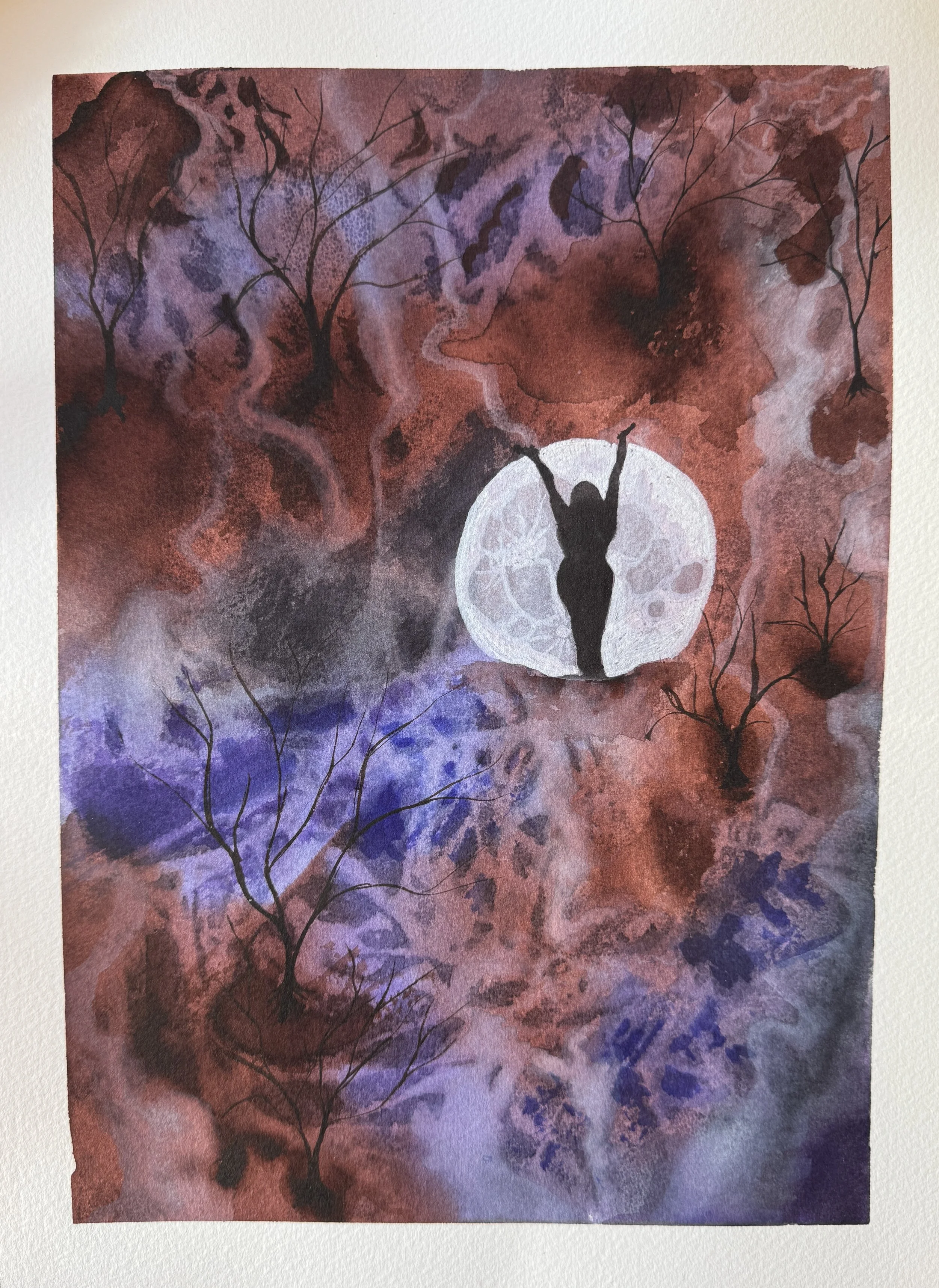 Watercolor Goddess Abstract