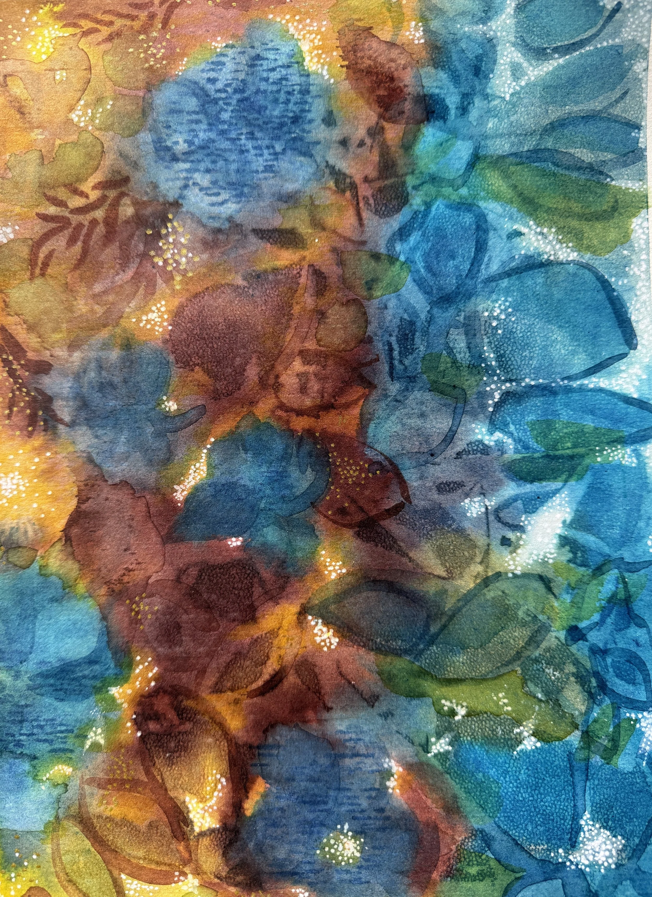 Watercolor Abstract Flowers