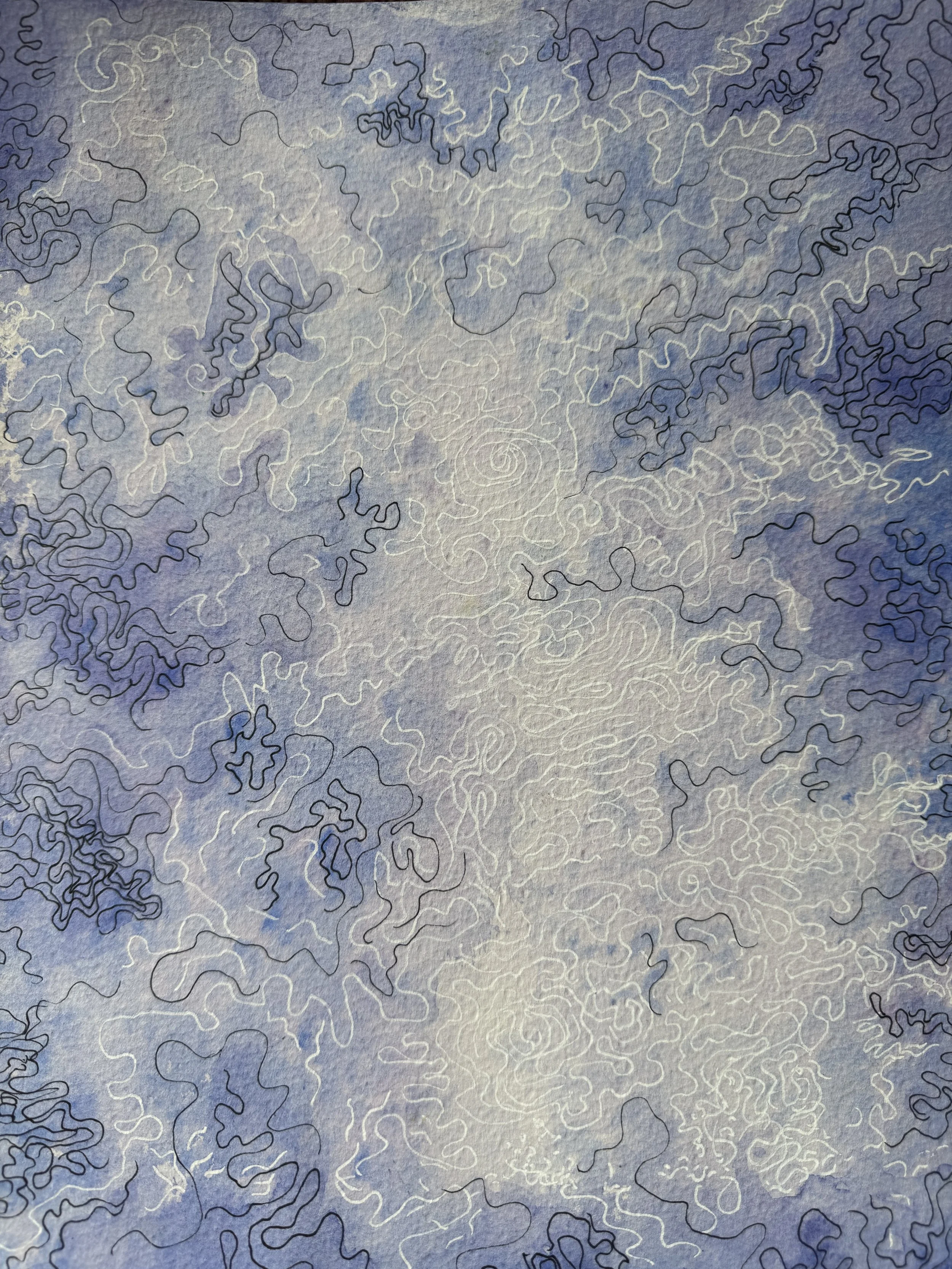 Watercolor and Ink Internal Landscape