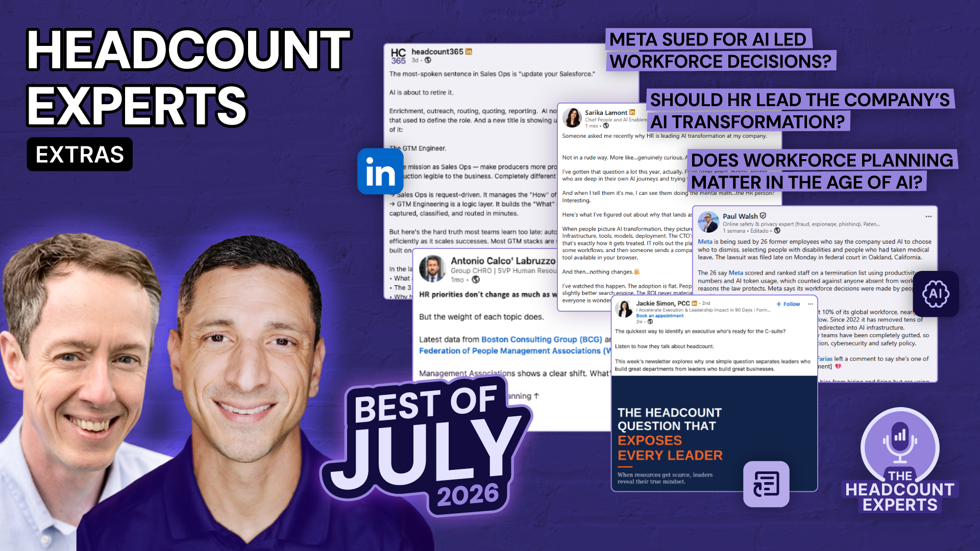 Bonus Episode: Ask A Headcount Expert - July Edition