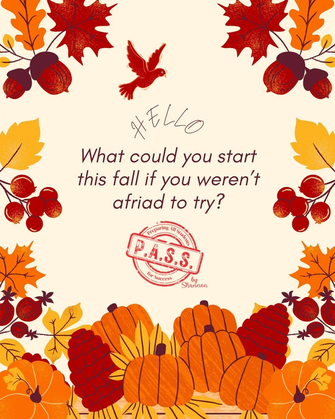 🍂 What could you start this fall if you weren’t afraid to try?
What’s one small step you can take today that your future self will thank you for?
✨ Take a moment, reflect, and embrace the season of change.
#FallInspiration #NewSeasonN