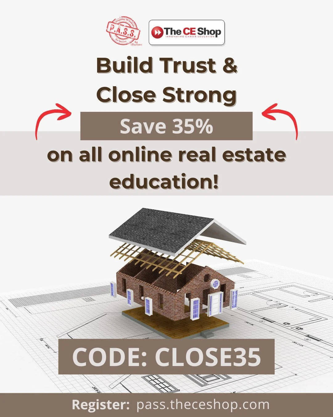 Strong relationships lead to strong closings 💪
Save 35% on all online real estate courses&mdash;use code CLOSE35 at checkout!
📚 Register: pass.theceshop.com

#pass #passandtheceshop #theceshop #onlinelearning #distancelearning #passrealestateschool