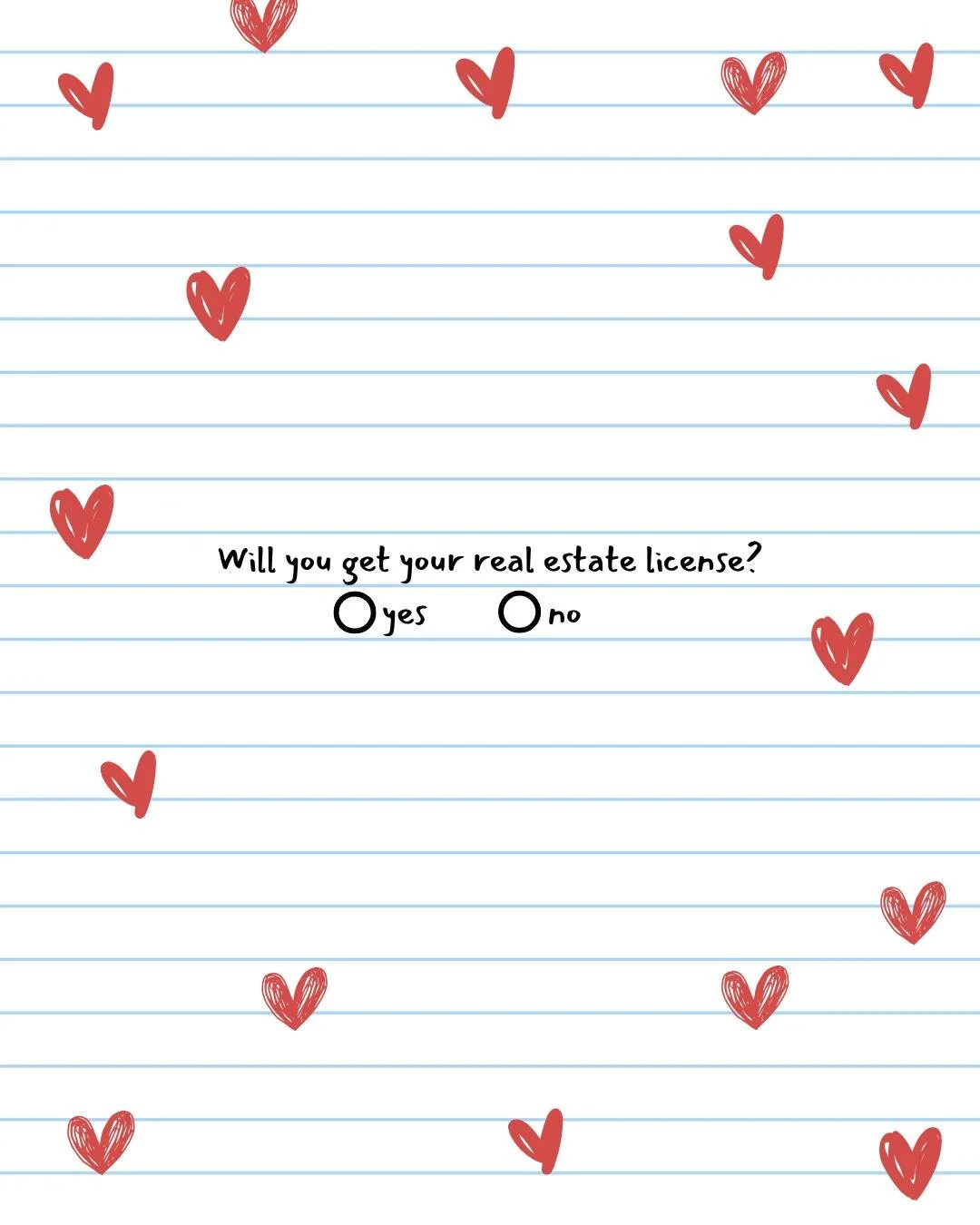 From your secret admirer...Check yes or no!😘❤

#passrealestateschool #pass