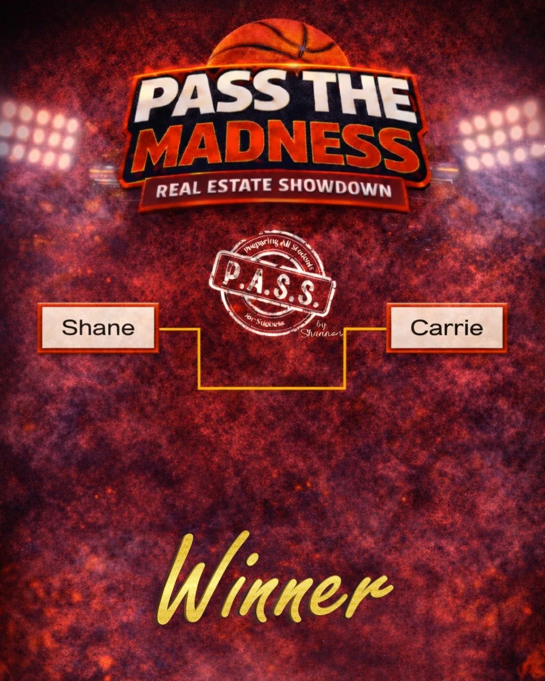 Looks like Shane and Carrie won this round! There are two rounds left, what will their challenge be? Tune in next week for another slam dunk challenge!🏀💥

#pass #LevelUpYourCareer #passrealestateschool #passthemadness