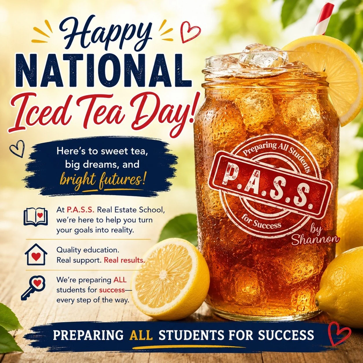 🧋☀️ Happy National Iced Tea Day! ☀️🧋

Just like a great glass of iced tea, success is best when it's brewed with patience, hard work, and the right ingredients. 💙

Now we have to know... 👇

🍋 Sweet Tea or Unsweet Tea? 🍋

Drop your answer in the
