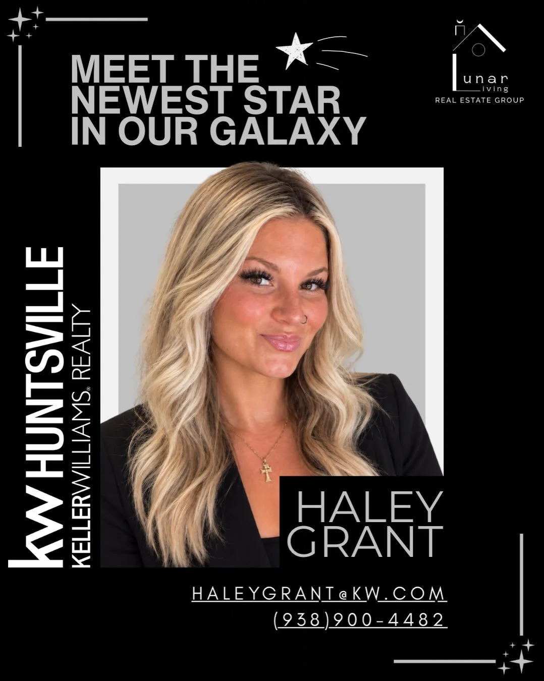 🌙🚀WELCOME TO THE GALAXY, HALEY!

The Lunar Living constellation keeps growing! ⭐️We&rsquo;ve been so excited to watch our team grow so quickly, and even more excited about the opportunity to help new agents build their careers, find their confidenc
