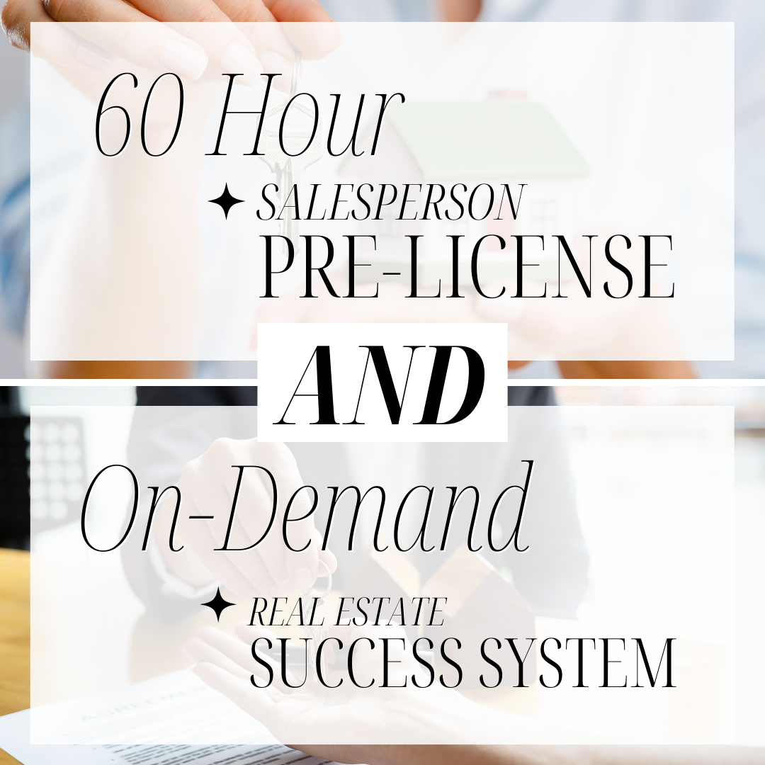 Salesperson Pre-License + Real Estate Success System Bundle