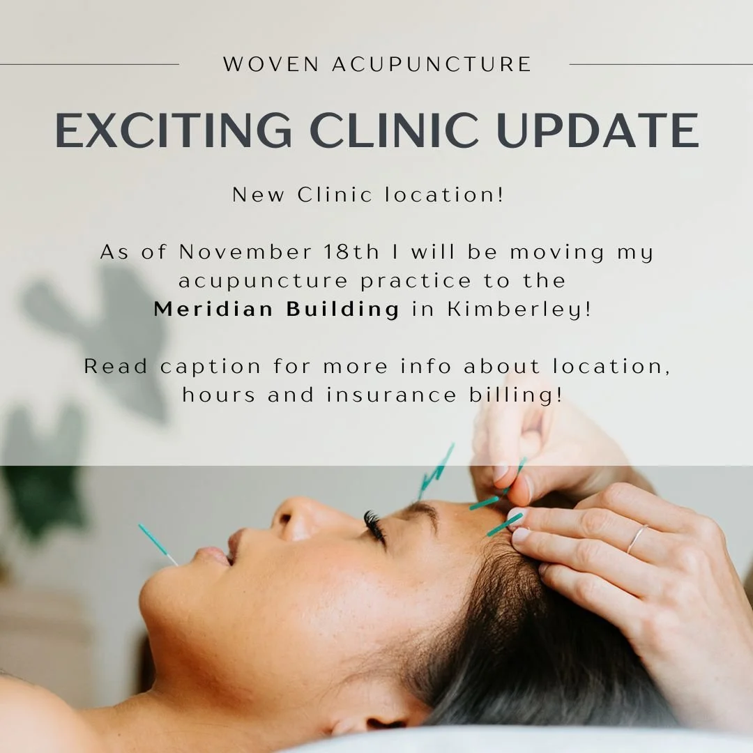 I'm excited to share that I am moving locations within Kimberley. As of Nov 18th I will be practicing out of the Meridian building at 97 Wallinger Ave, across from the Elks Lodge. 

If you know Jen/ Purcell Wellness, you will know what a blessing it 