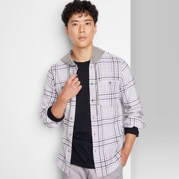 Original Use - Men's Plaid Hooded
