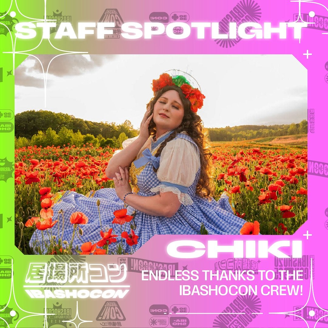 ✨ Meet Chiki! ✨
A true cosplay extraordinaire, Chiki is the heart and soul behind IbashoCon&rsquo;s Cosplay Contests. With her vast experience and award-winning talent, she&rsquo;s bringing her expertise to ensure the Electric Avenue Runway Contest a