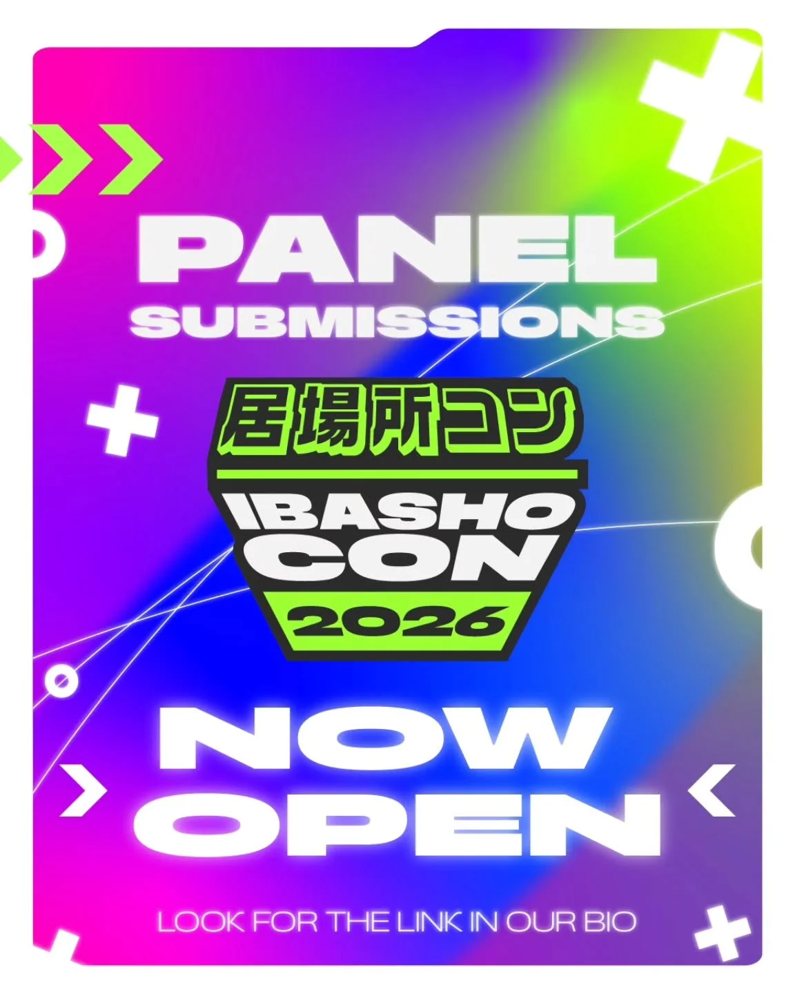 Got a topic you’re passionate about? A fandom you can talk about for hours? Panel submissions for IbashoCon 2026 are now open! Share your knowledge, spark discussions, and bring your ideas to the stage.
Don’t wait—the schedule fills