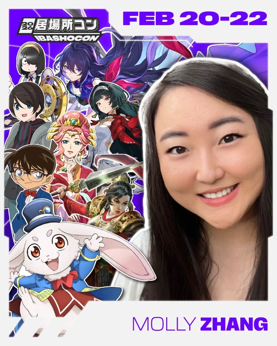 Molly Zhang is a purveyor of memes, dreams, and voiceover things!
She is best known for voicing Seele (Honkai: Star Rail), Astra Yao (Zenless Zone Zero), Gyokuyou (Apothecary Dairies), Emul (Shangri-La Frontier), Ena Saito (Laid-Back Camp), Bao
Huang