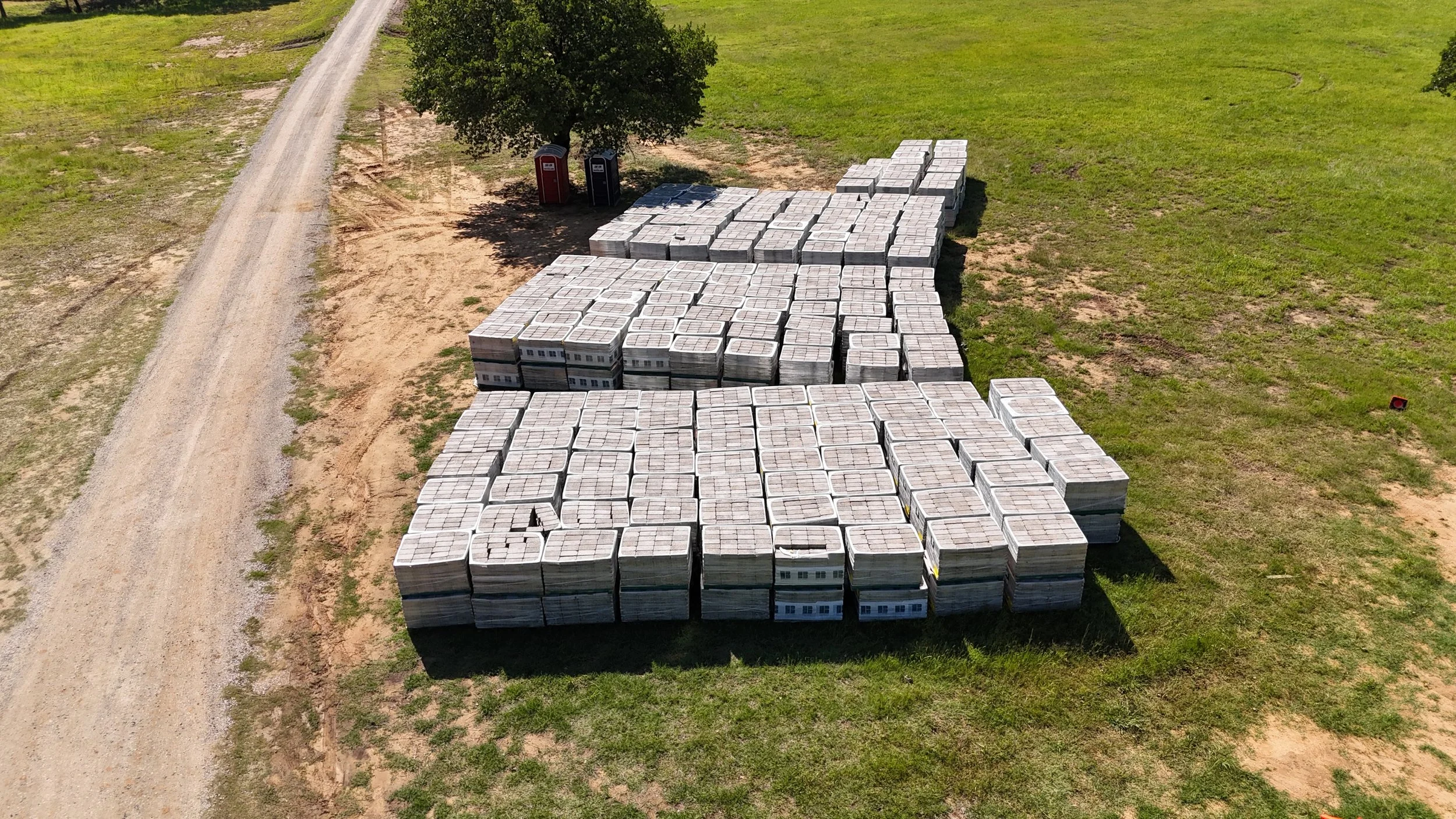 Driveway pavers at The Essex Ranch