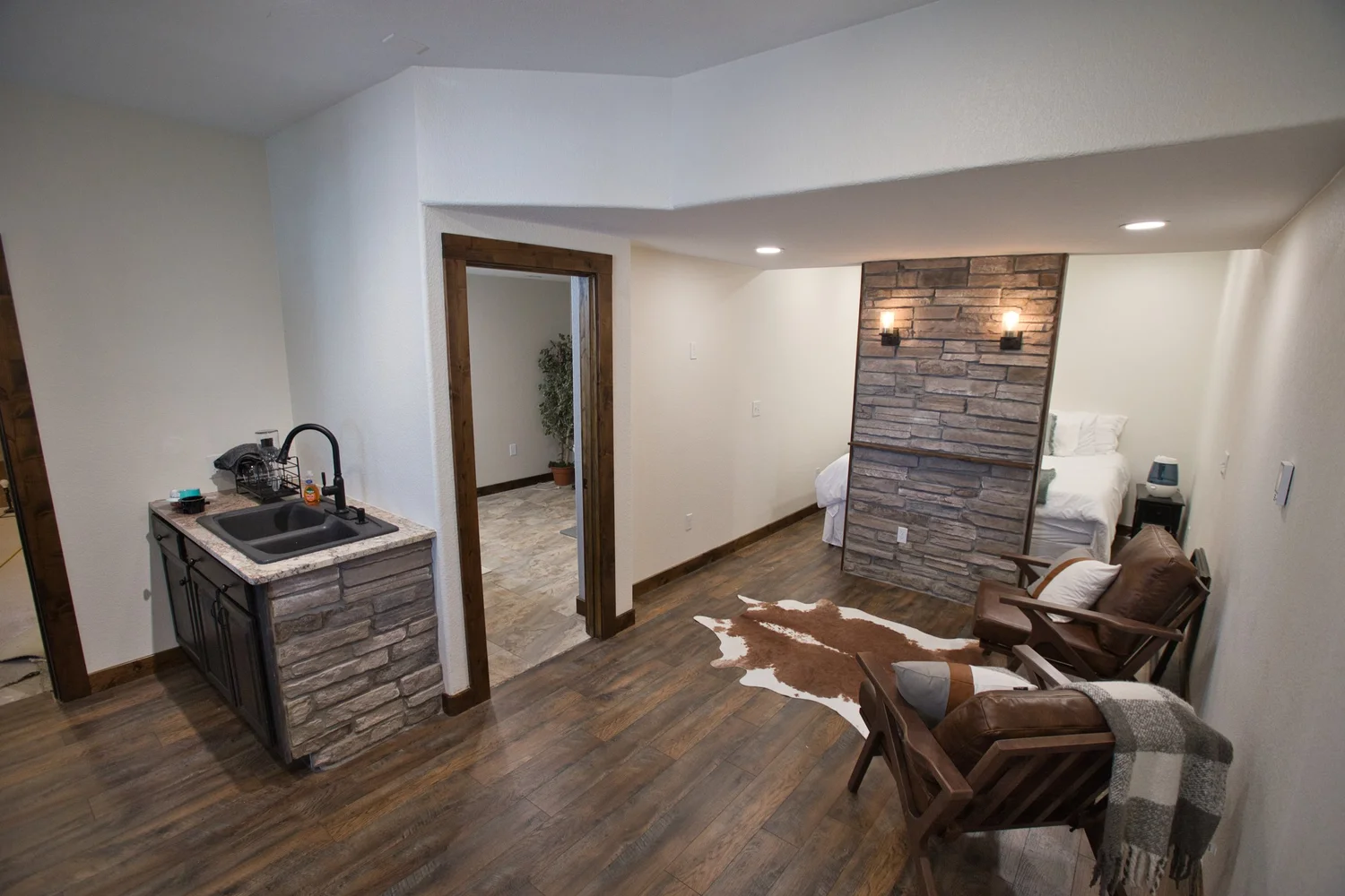 Finished basement renovation in Colorado Springs