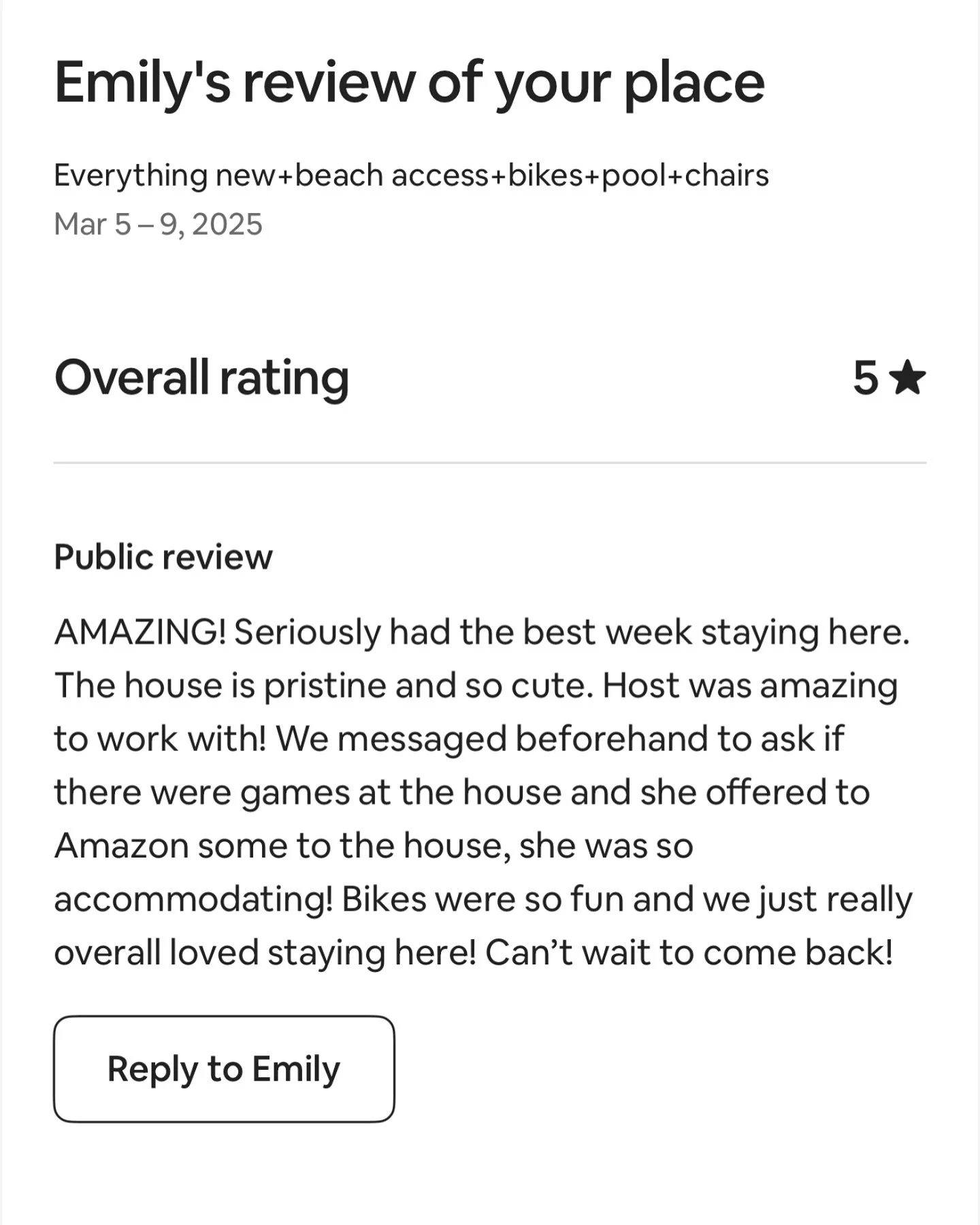 ⭐️⭐️⭐️⭐️⭐️ &mdash; It&rsquo;s paying attention to the little things that we take so much pride in. 🩷

#GulfBearHomes #TheBigSea30A #30AVacationRental #LuxuryVacationRental #AirbnbSuperhost #FiveStarReview #DreamBeachHouse #SeacrestBeachFL #Visit30A 