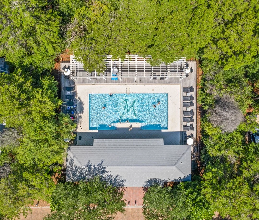 Resort-style community pool at Magnolia Cottages, Seacrest Beach