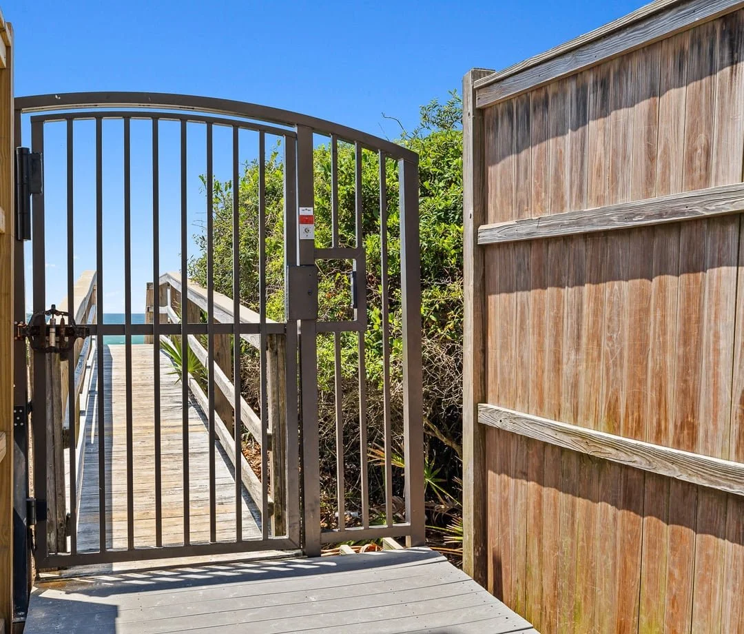 Gated entry at Magnolia Cottages by the Sea