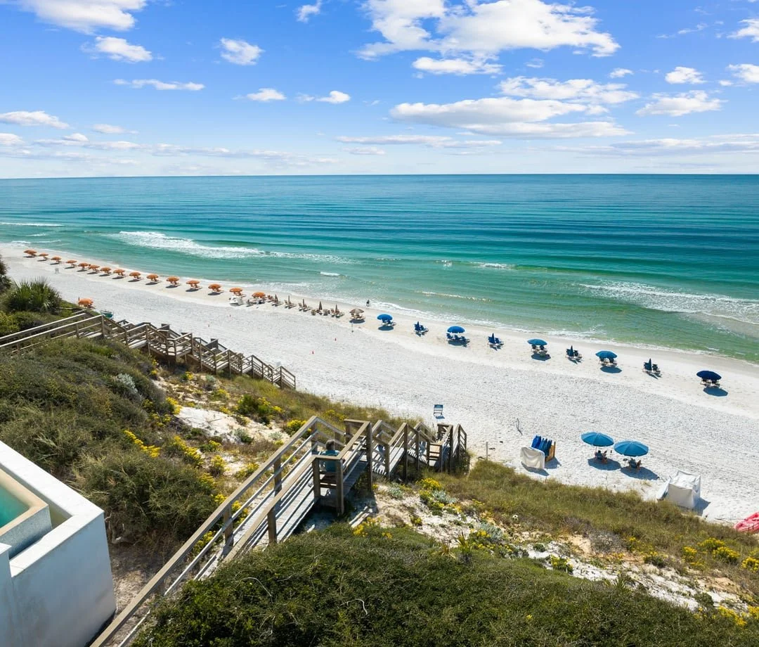 Private beach access at Gulf Lakes, Seacrest Beach on 30A
