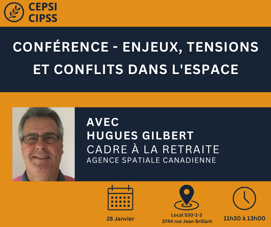 Conférence - Enjeux, tensions et conflits dans l'espace